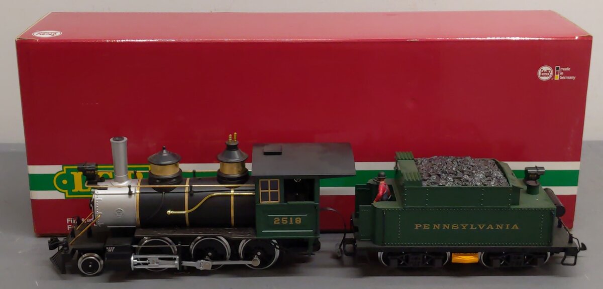 LGB 25182 Pennsylvania 2-6-0 Steam Locomotive and Tender EX/Box