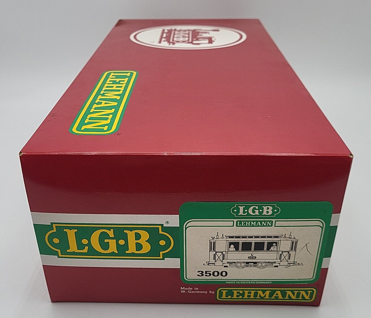 LGB 3500 G Jagermeister Yellow Non-Powered Streetcar/Trolley VG/Box