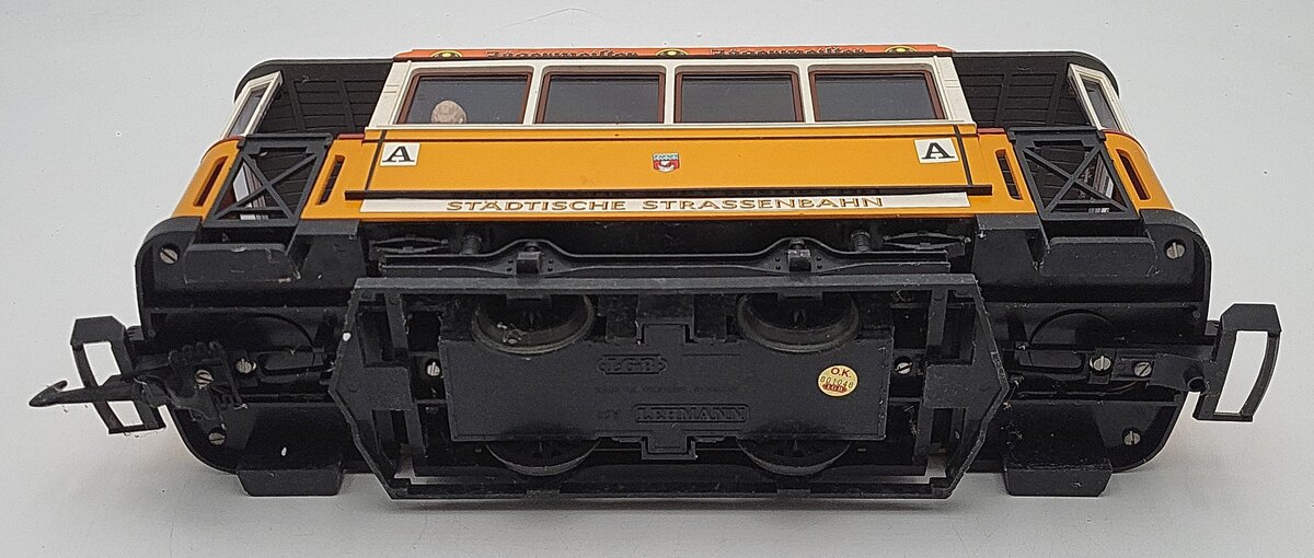 LGB 3500 G Jagermeister Yellow Non-Powered Streetcar/Trolley VG/Box