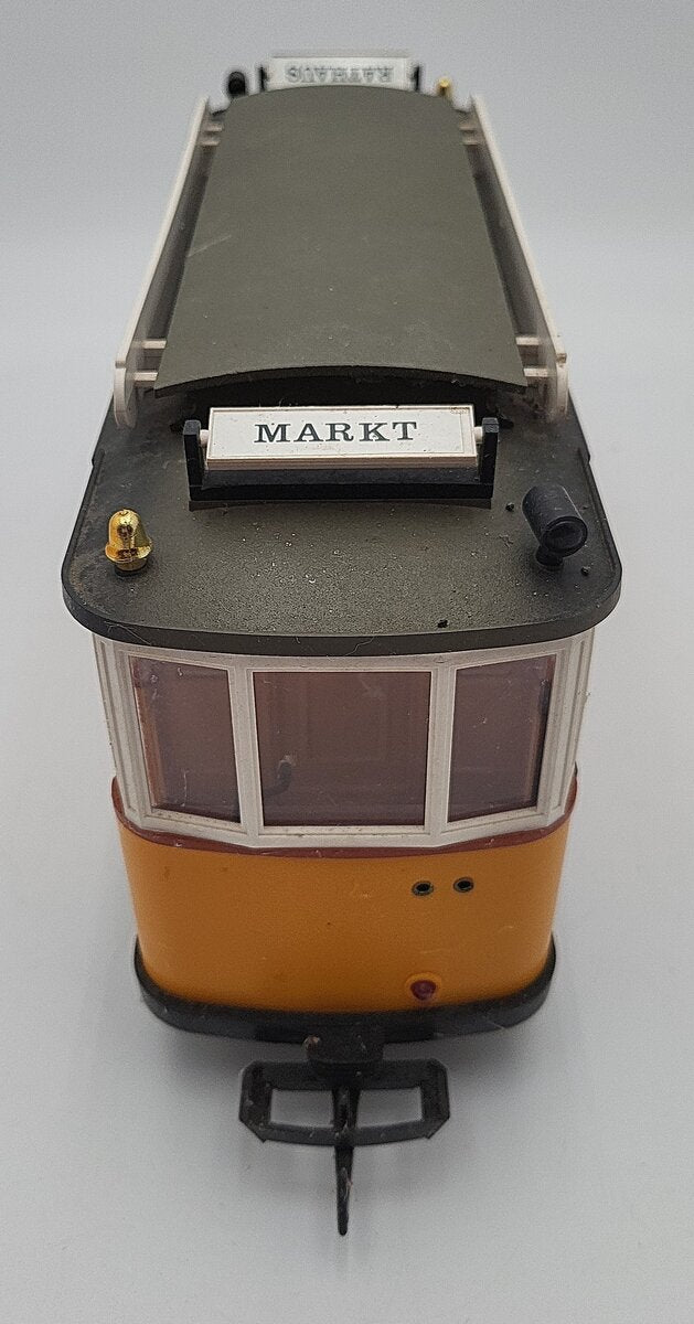 LGB 3500 G Jagermeister Yellow Non-Powered Streetcar/Trolley VG/Box