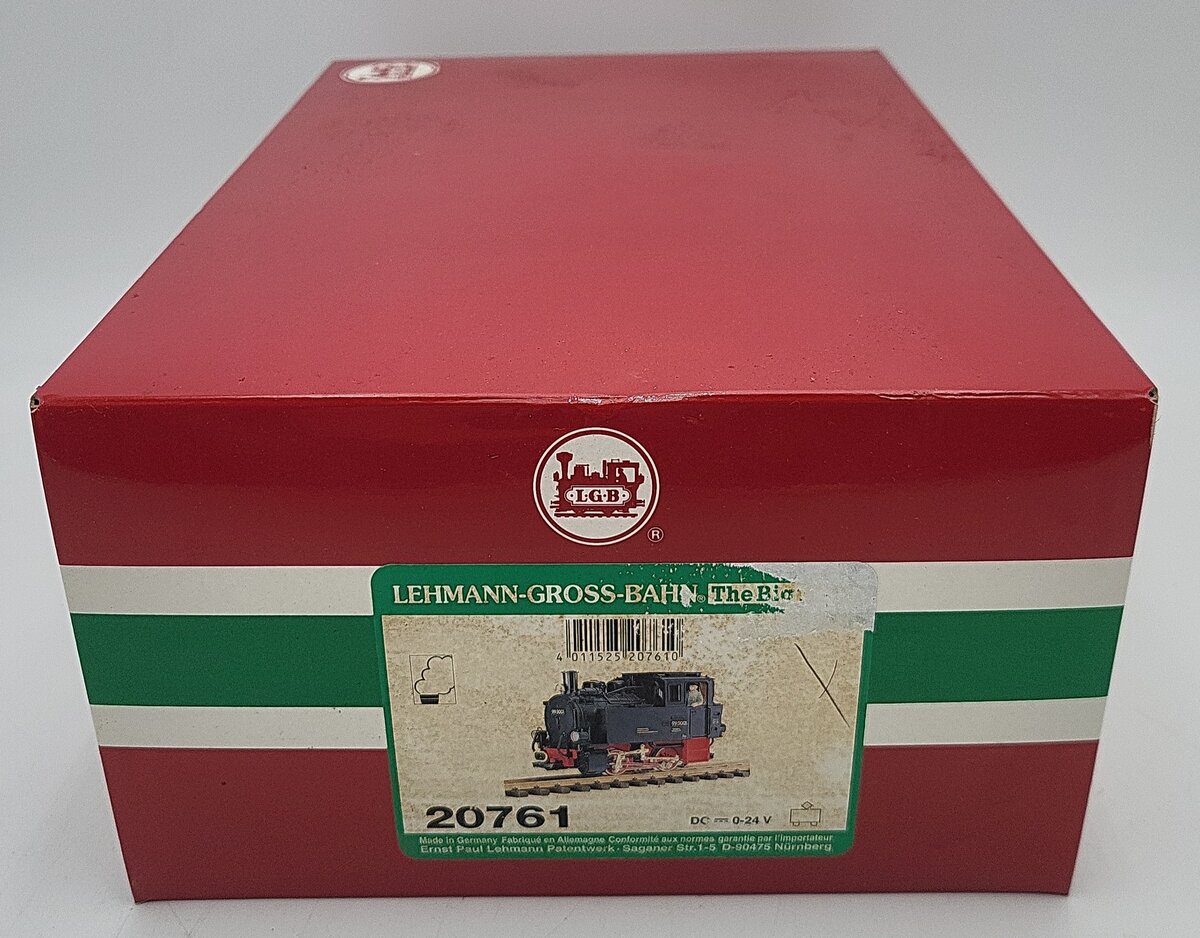 LGB 20761 G Scale 0-4-0 Steam Locomotive #995005 EX/Box