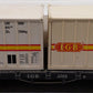 LGB 4069 G Scale Flatcar with 2 White LGB Containers VG