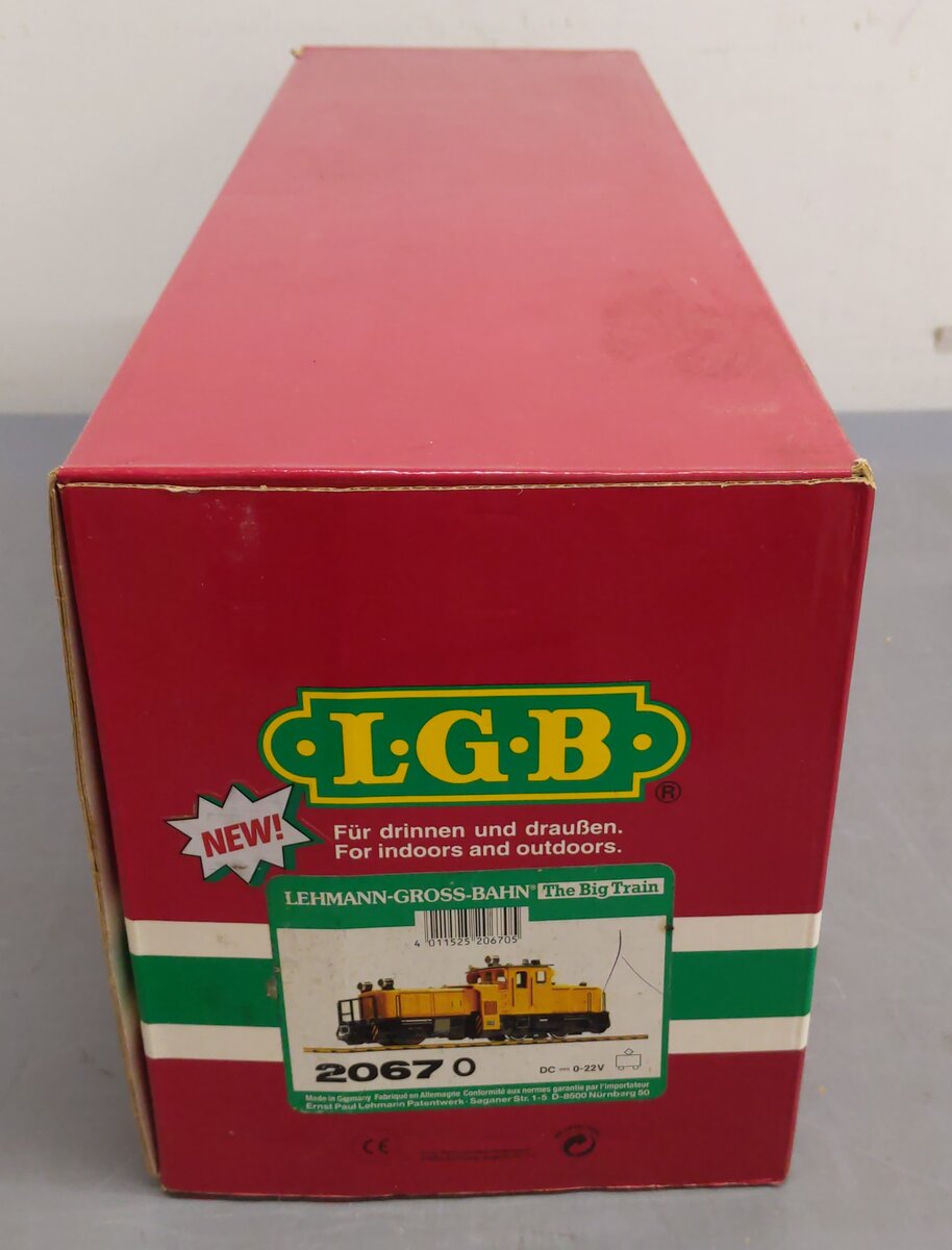 LGB 20670 G Scale Track Cleaning Diesel Locomotive #2067 VG/Box