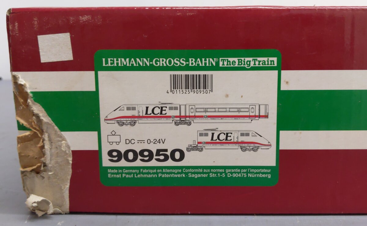 LGB 90950 G Scale LCE High Speed G Gauge Electric Passenger Train Set VG/Box