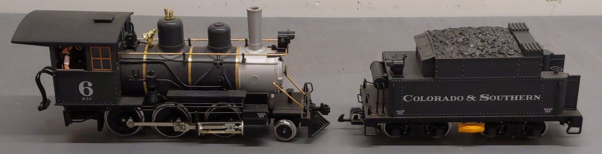 LGB 2019S G Scale Colorado & Southern Mogul Steam Locomotive & Tender #6 EX/Box