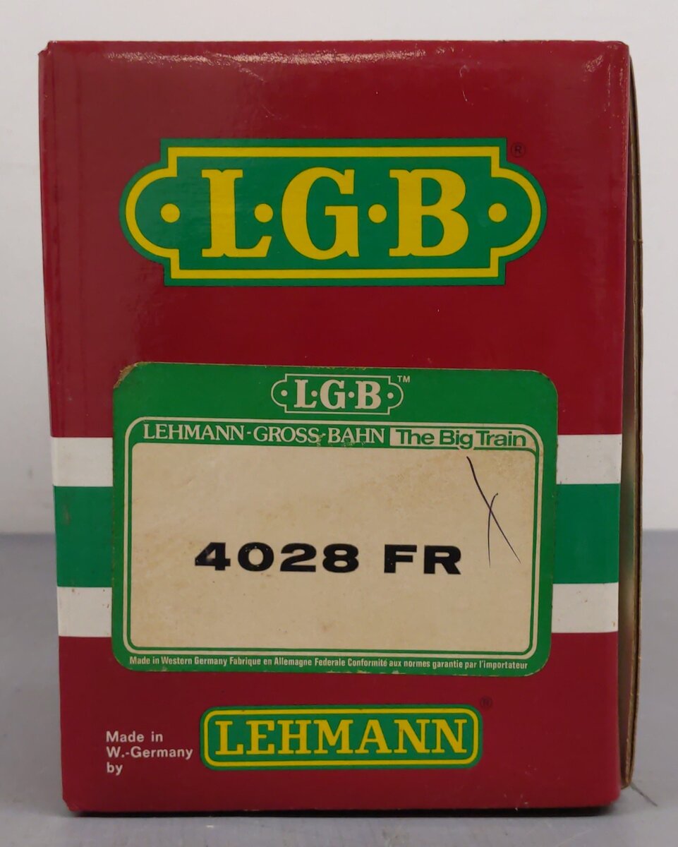 LGB 4028FR G Scale 1789-1989 French Revolution Bicentenial Boxcar/Box
