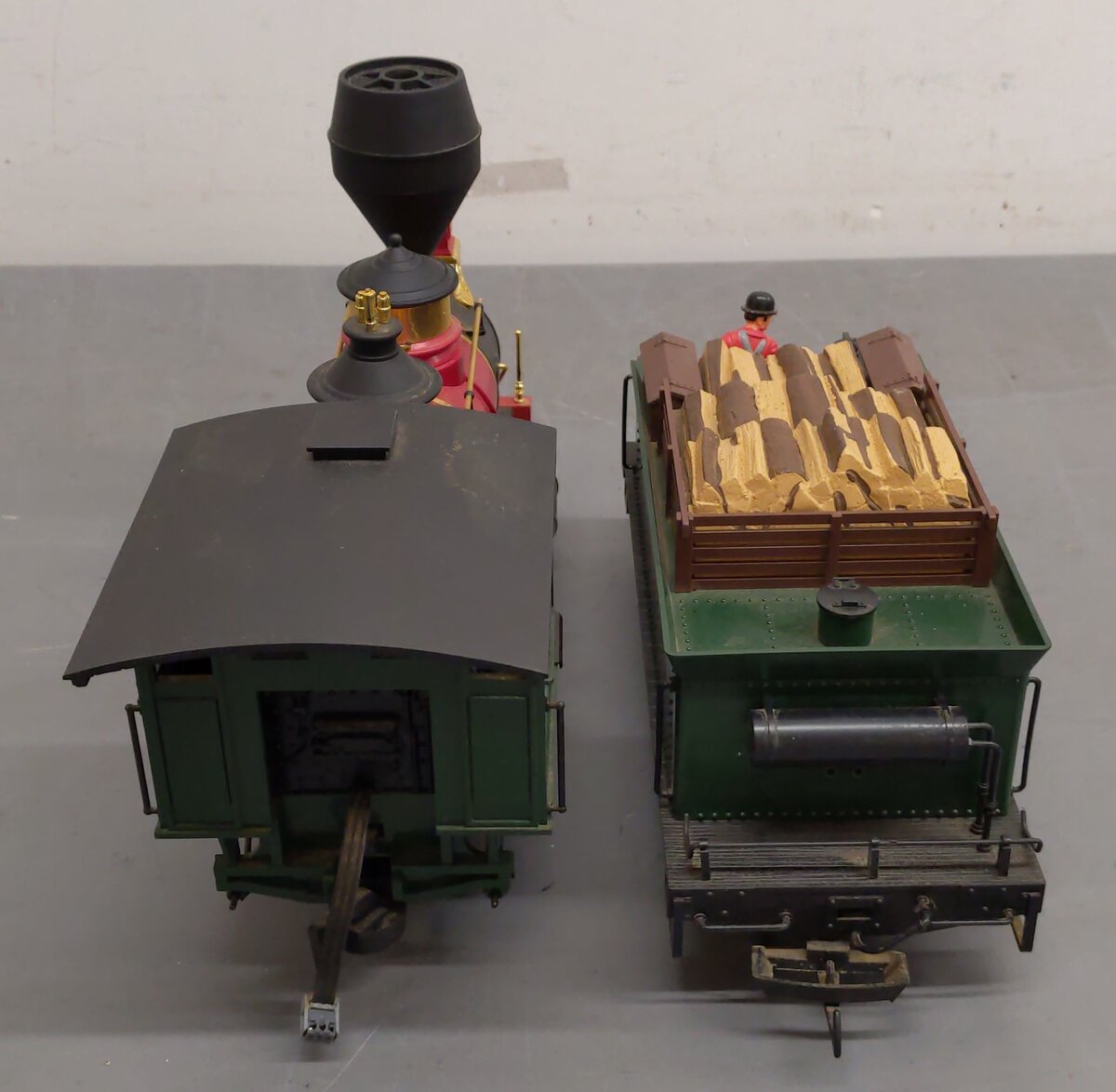LGB 2018D G Scale DSP&PRR 2-6-0 Mogul Steam Locomotive & Tender #18 EX