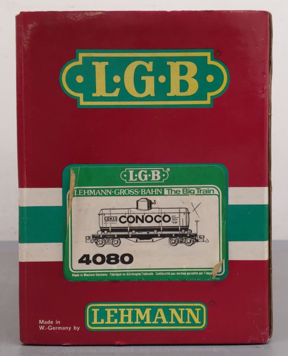 LGB 4080 G Scale Conoco Tank Car EX/Box
