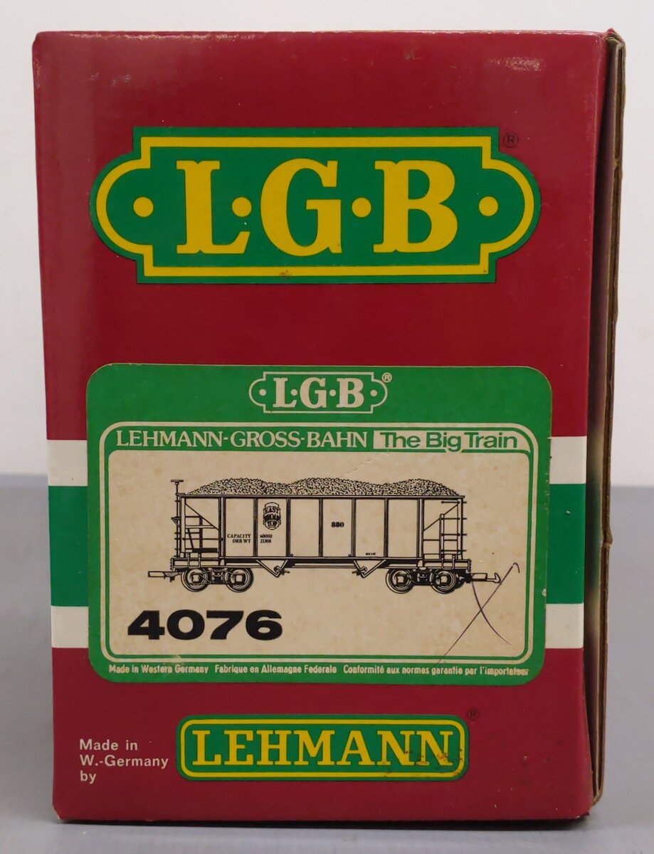 LGB 4076 G Scale East Broad Top Hopper Car #880 VG/Box