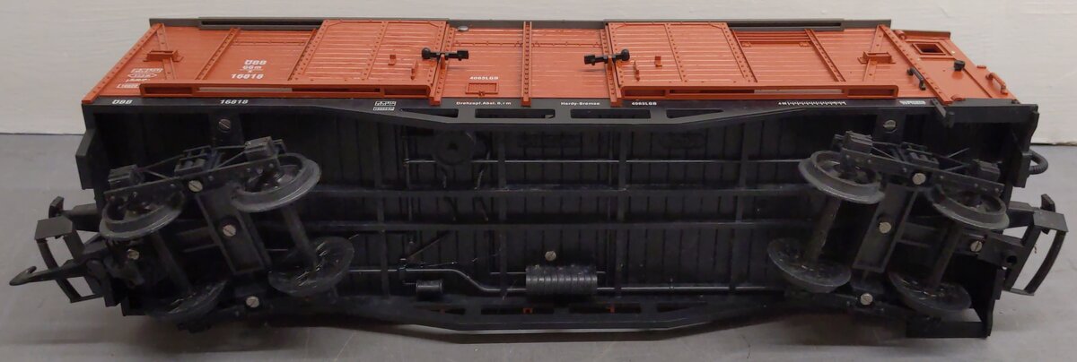 LGB 4063 G Scale DBB Double Door Boxcar #16818 VG