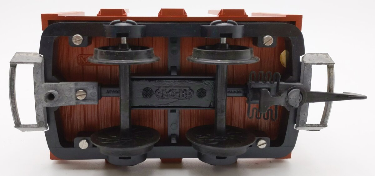 LGB 4045 G Scale Flat Car with Barrels VG/Box