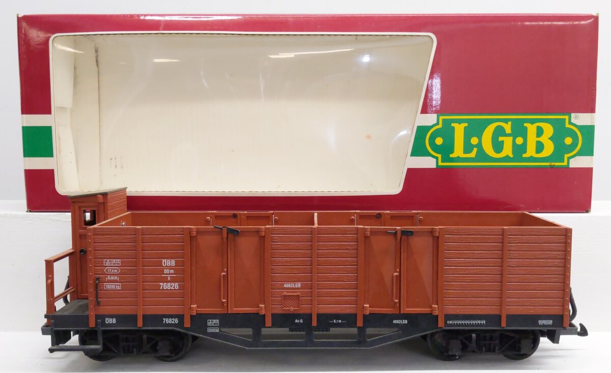 LGB 4062 G Scale OBB Gondola #76826 EX/Box
