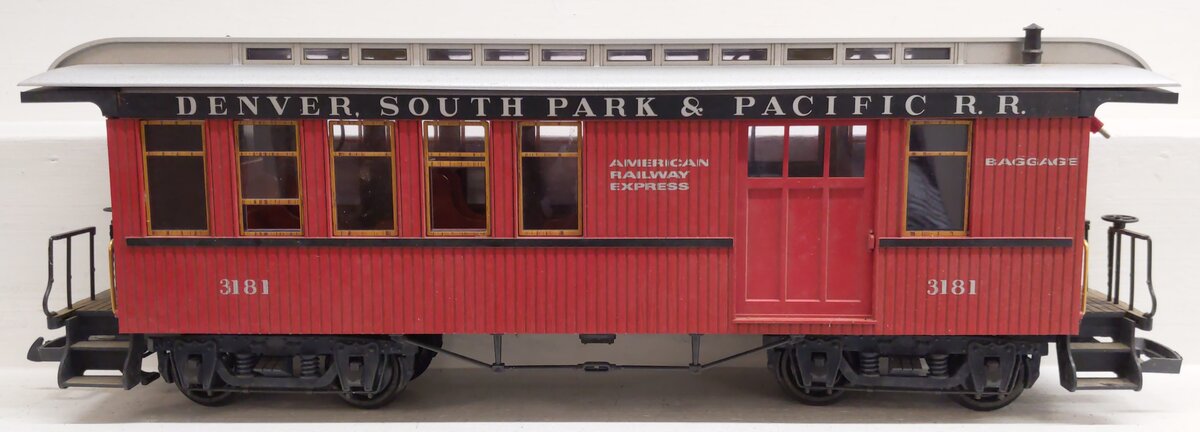 LGB 3181 G Scale Denver South Park & Pacific Passenger Car #3181 EX