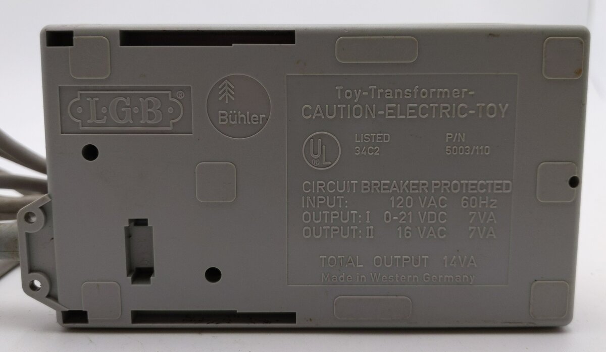 LGB 5003/110 G Scale 110 Volt Transformer VG