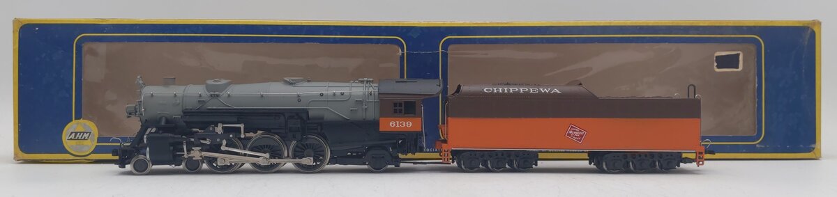 AHM 5087-F HO Scale Milwaukee Road  "Chippewa" Steam Locomotive & Tender #6139 EX/Box