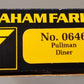 Graham Farish 0646 N Scale Brown & Cream Pullman Dining Coach Car EX/Box