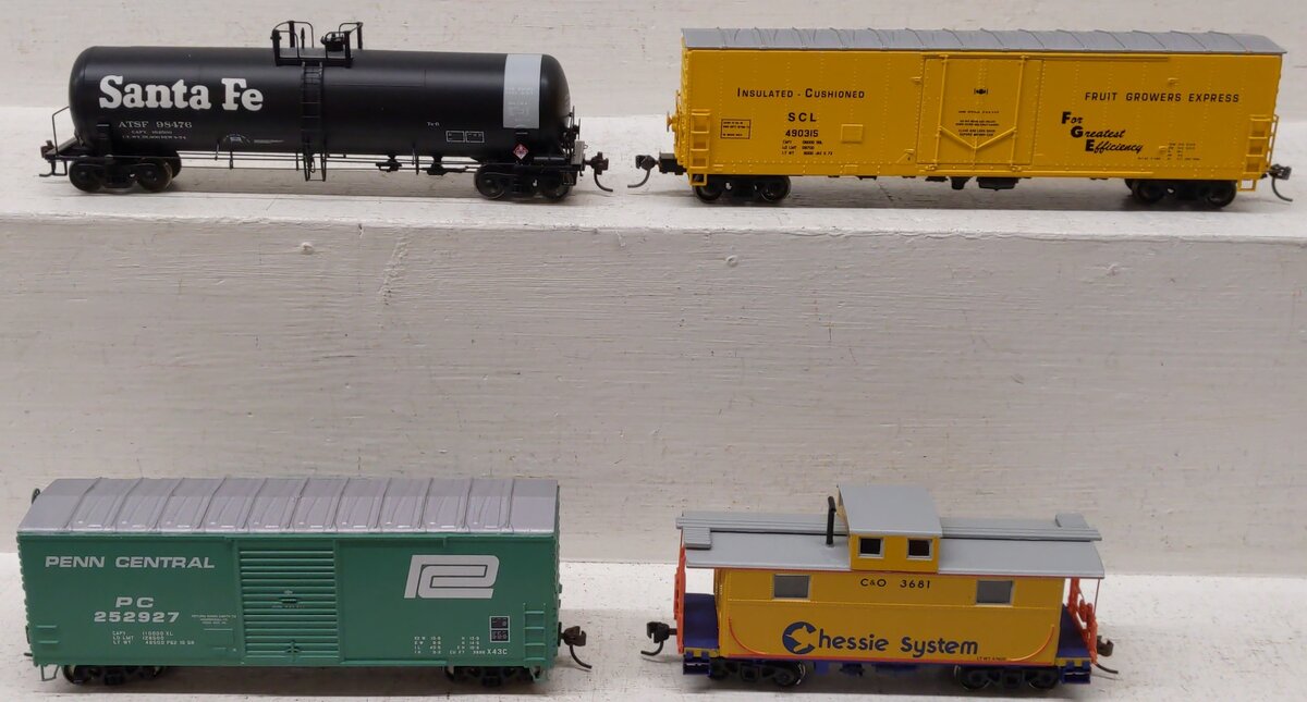 Athearn HO Scale Assorted Freight Cars 73901, 74276, 74835, 70153 [4] EX/Box