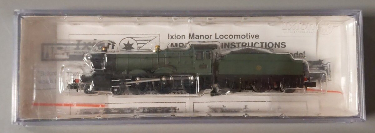 Ixion Models N Scale GWR 'Cookham Manor' 4-6-0 Steam Locomotive #7808 LN/Box