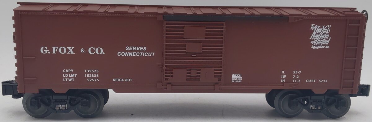 Lionel 6-58221 O Gauge NETCA 2015 Fox & Co. Boxcar LN/Box