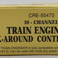 Crest CRE-55470 10 Channel Train Engineer Walk-Around Control System EX/Box