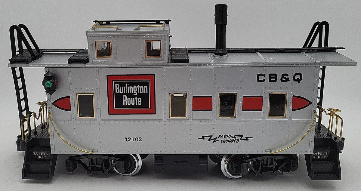 REA 42102 G Scale CB&Q Burlington Route Caboose #42102 VG/Box