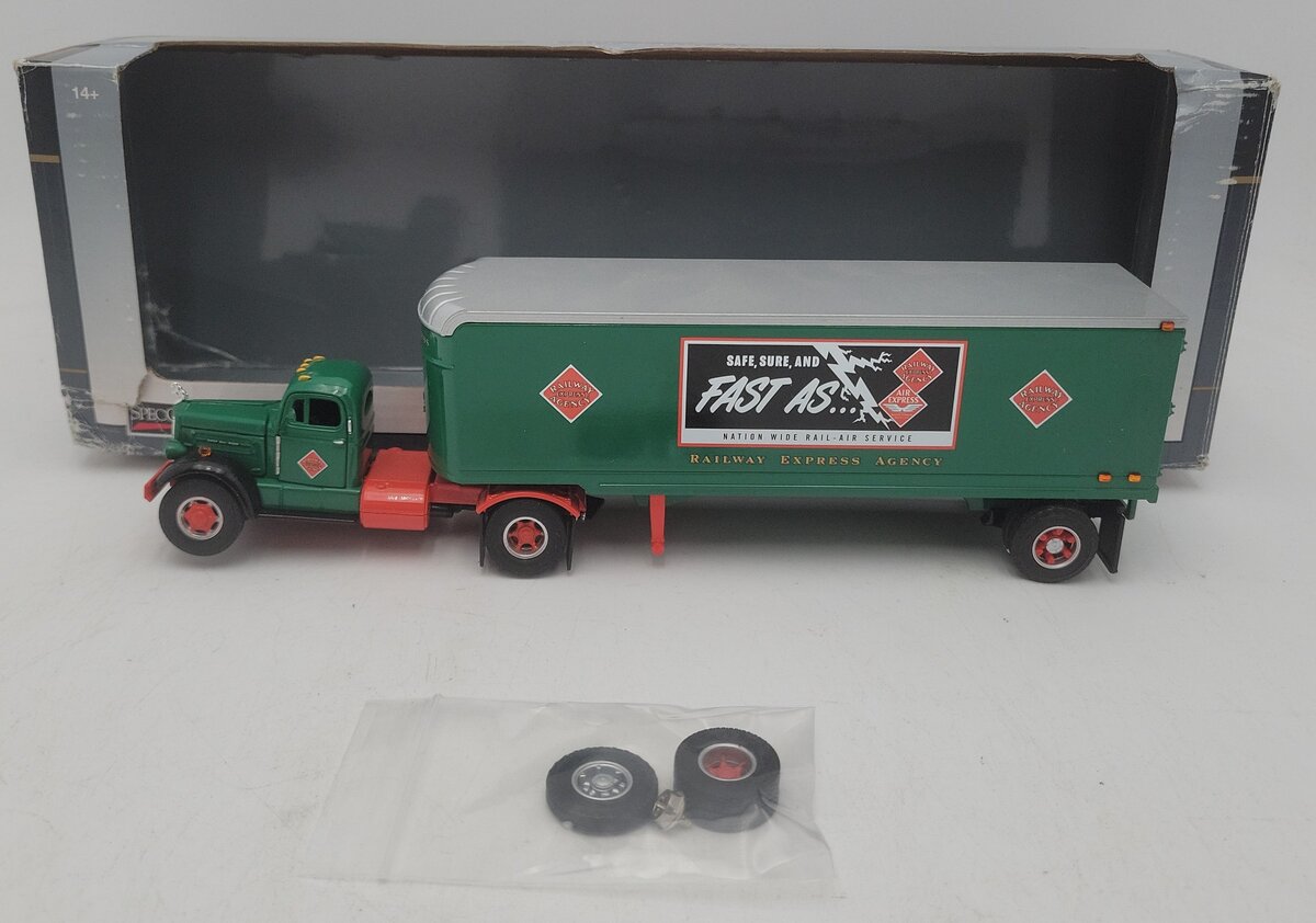 SpecCast 38020 1:50 Railway Express Agency Truck and Trailer EX/Box