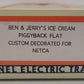 Lionel 6-52111 O Gauge NETCA Housatonic Flatcar w/Ben & Jerry's Trailer EX/Box