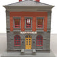 MTH 30-9099 O Gray & Maroon Police Station Assembled Building - Custom/Box