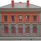 MTH 30-9099 O Gray & Maroon Police Station Assembled Building - Custom/Box