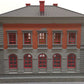 MTH 30-9099 O Gray & Maroon Police Station Assembled Building - Custom/Box