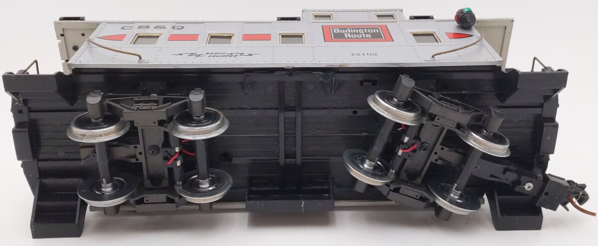 Aristo-Craft 42102 G Scale Burlington Illuminated Caboose w/Metal Wheels