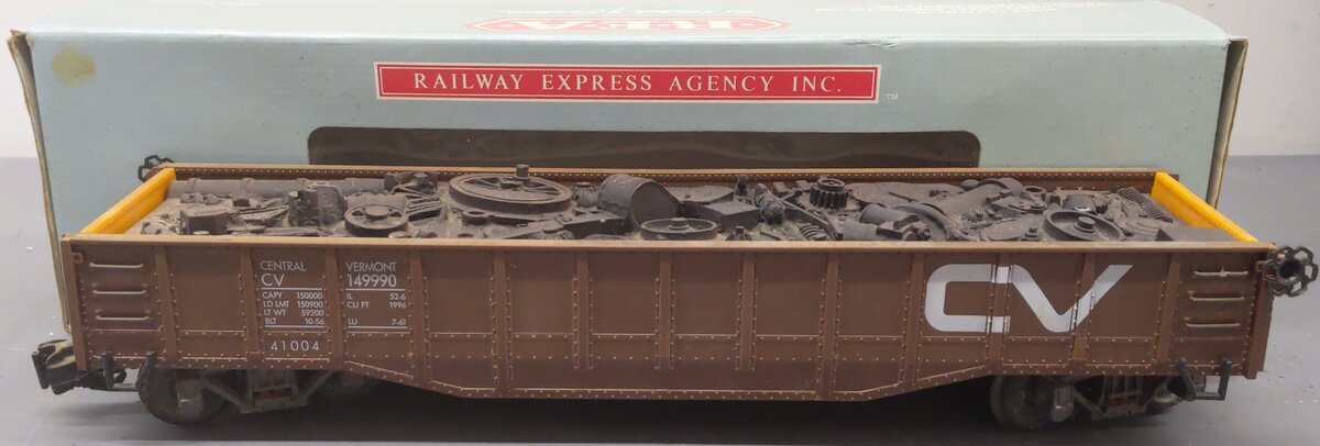 REA 41004 G Scale Central Vermont Gondola - Plastic Wheels/Box