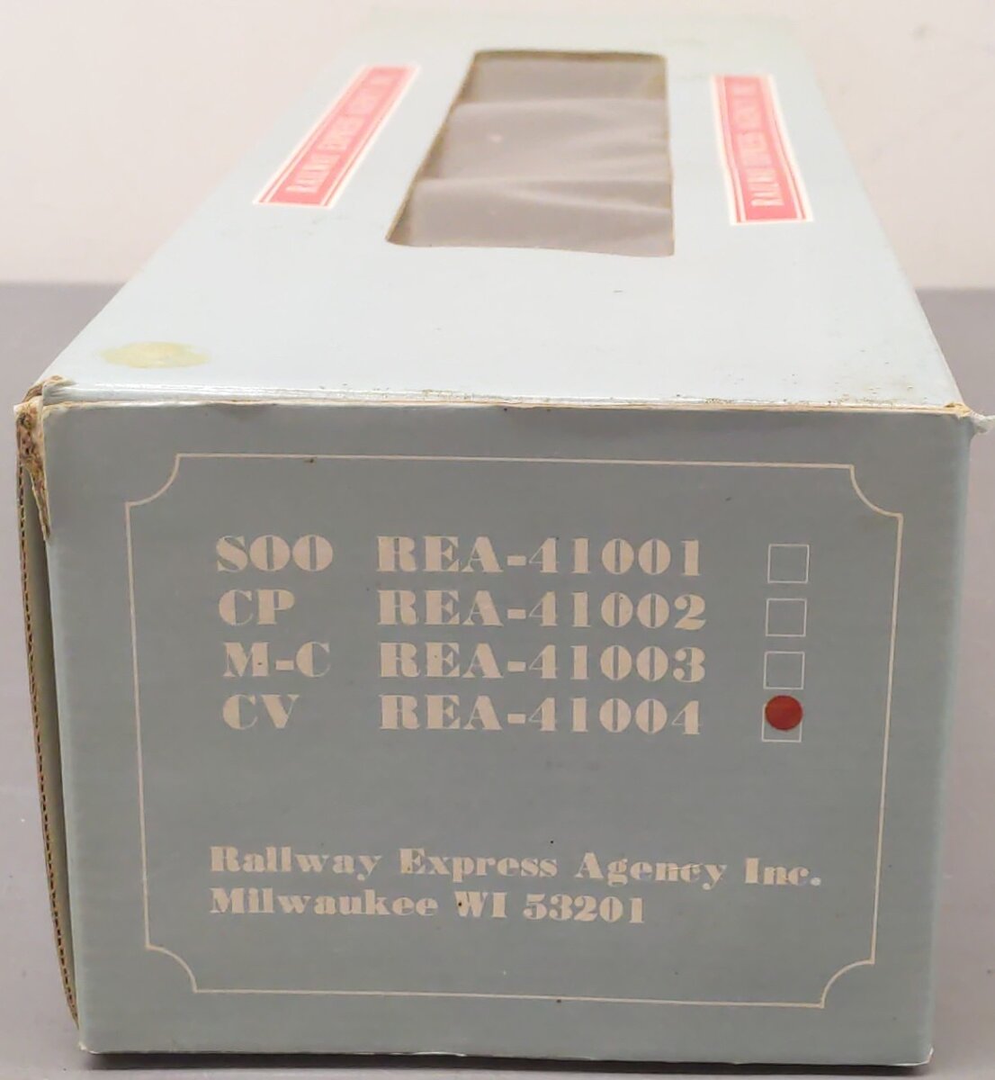 REA 41004 G Scale Central Vermont Gondola - Plastic Wheels/Box