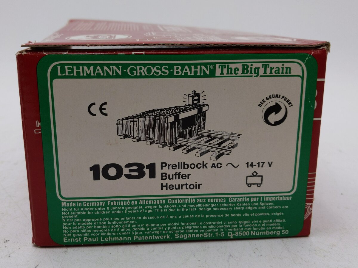 LGB 1031 G Scale Lighted Bumper LN/Box