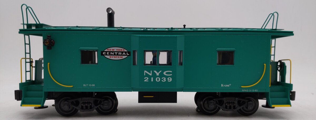 K-Line K612-1751 O Gauge New York Central Scale Bay Window Caboose #21039 EX/Box