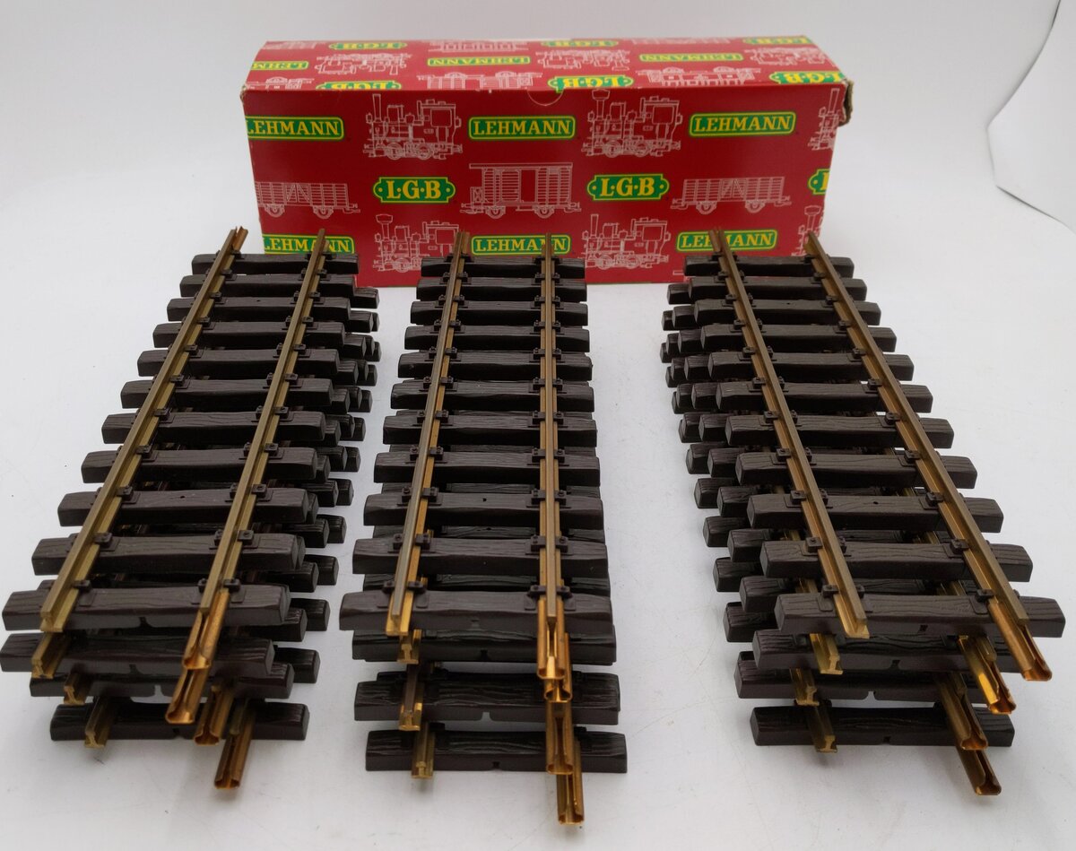LGB 1000 G Scale 12" Inch Straight Track (12) EX/Box