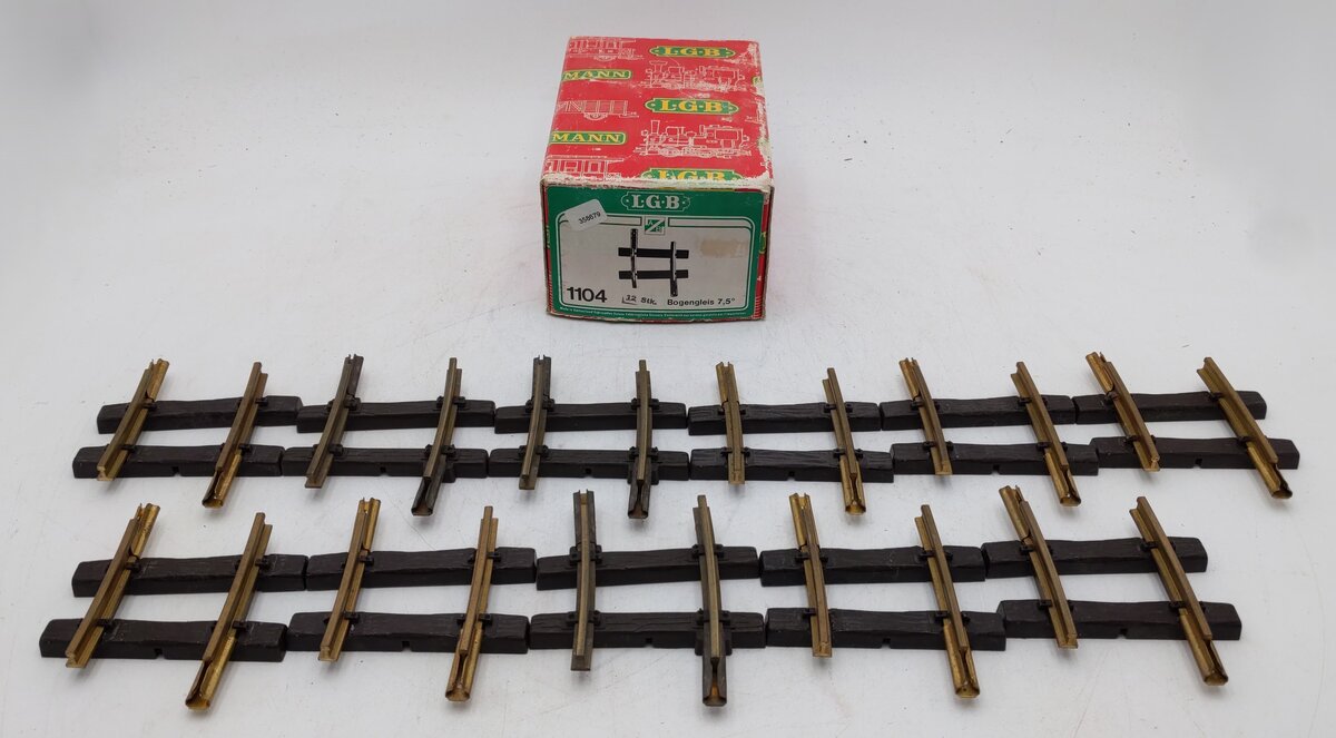 LGB 1104 G Gauge Curved Track Sections [11] EX/Box