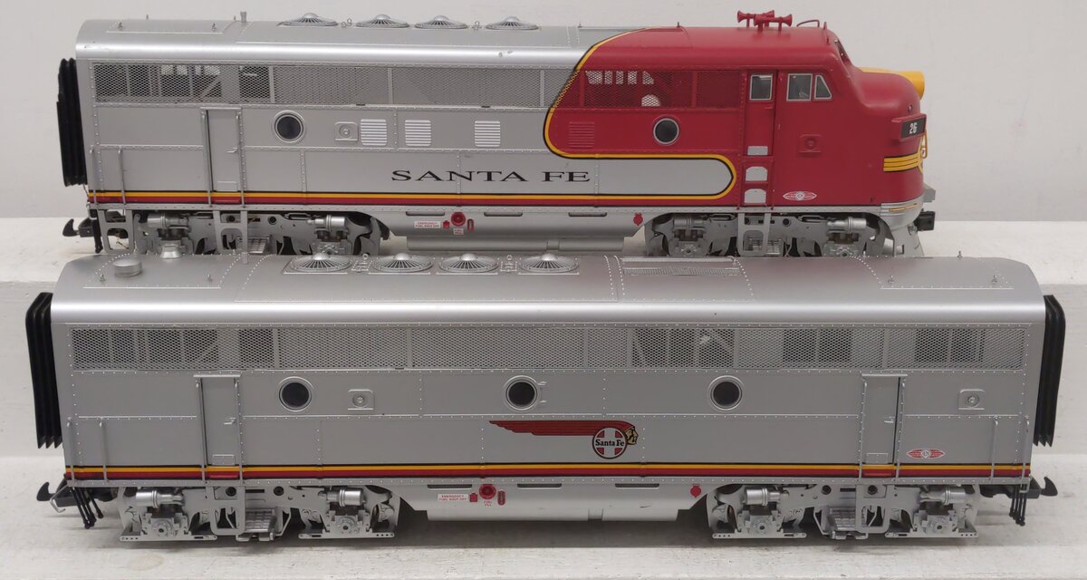 USA Trains 26 & B Unit G Santa Fe F-3 AB Diesel Locomotive Set VG