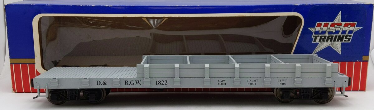 USA Trains R1822 G Denver and Rio Grande Western Work Flat EX/Box