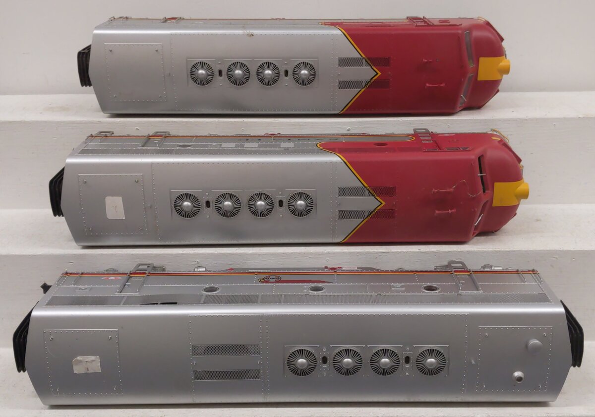 USA Trains 26A, 26,& 26C G Santa Fe F-3 ABA Diesel Locomotive Set
