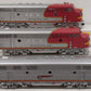 USA Trains 26A, 26,& 26C G Santa Fe F-3 ABA Diesel Locomotive Set