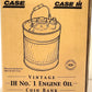 First Gear Case IH No. 1 Engine Oil Can Die Cast Coin Bank LN/Box