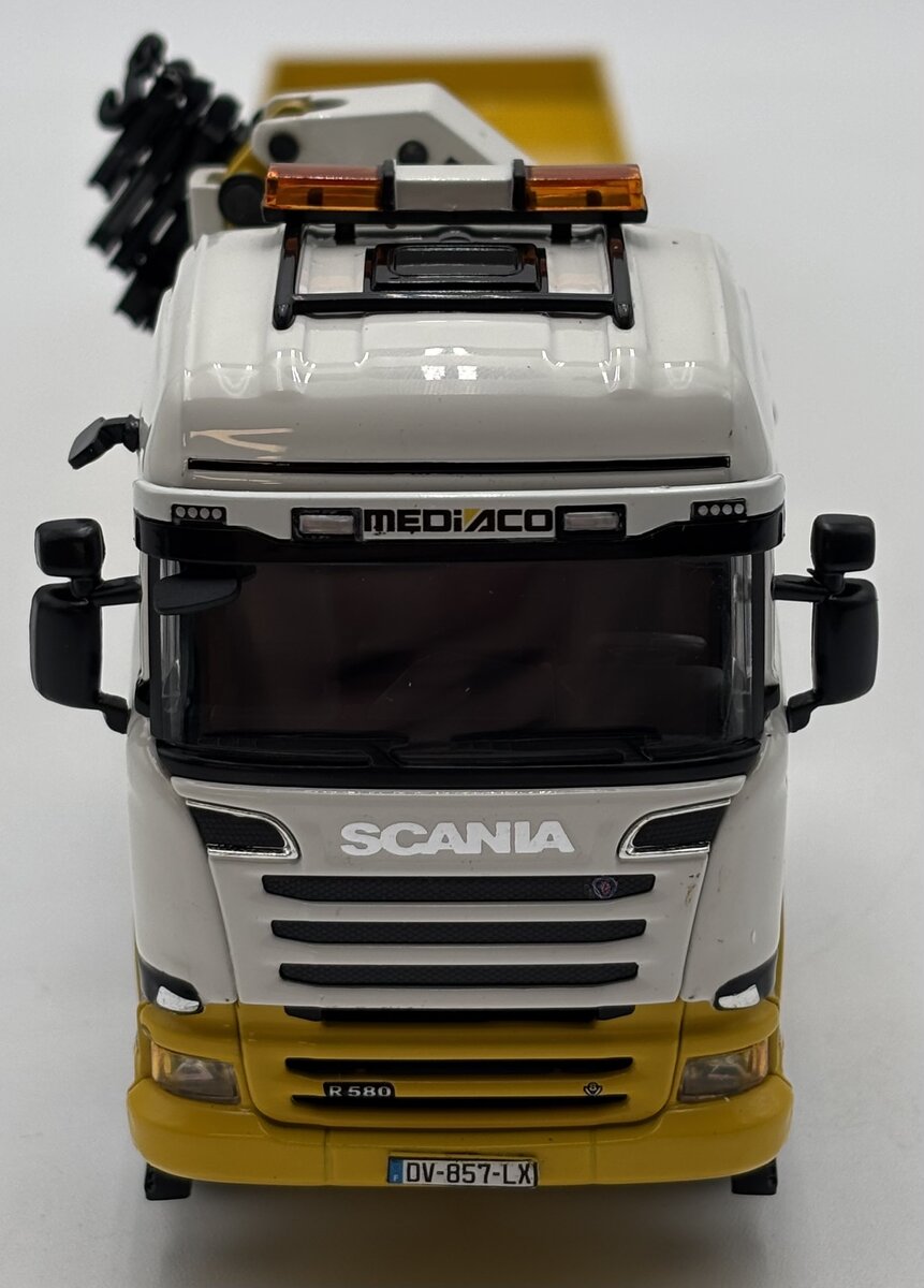 WSI 01-1934 1:50 Mediaco Scania Streamline Highline 8x4 w/Semi Lowloader-4 Axle LN/Box