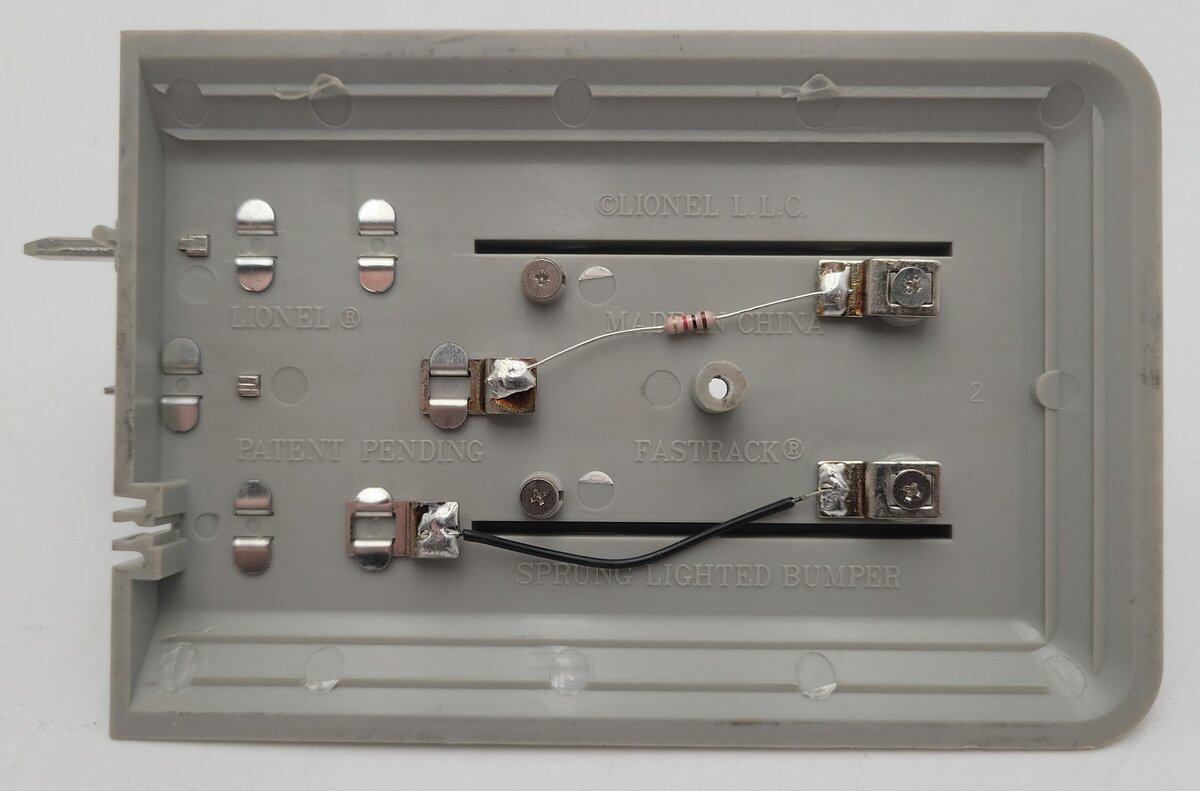 Lionel 6-12035 O Gauge FasTrack Lighted Bumper VG