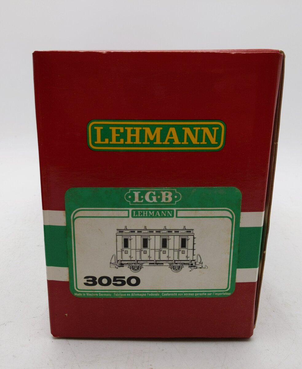LGB 3050 G Scale European 4-Wheel Illuminated Passenger Car LN/Box