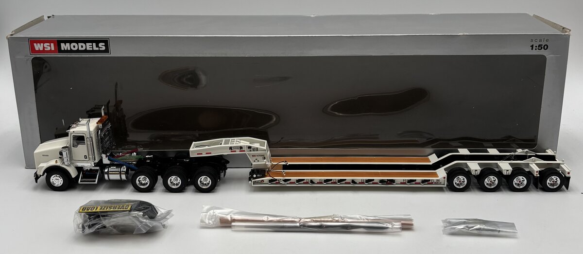WSI 34-2026 1:50 Kenworth T800 8x4 Day Cab with 4-Axle Rogers Lowboy Trailer LN/Box