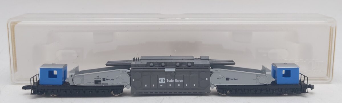 Marklin 8620 Z Scale Trafo Union Depressed Center Car with Load VG/Box