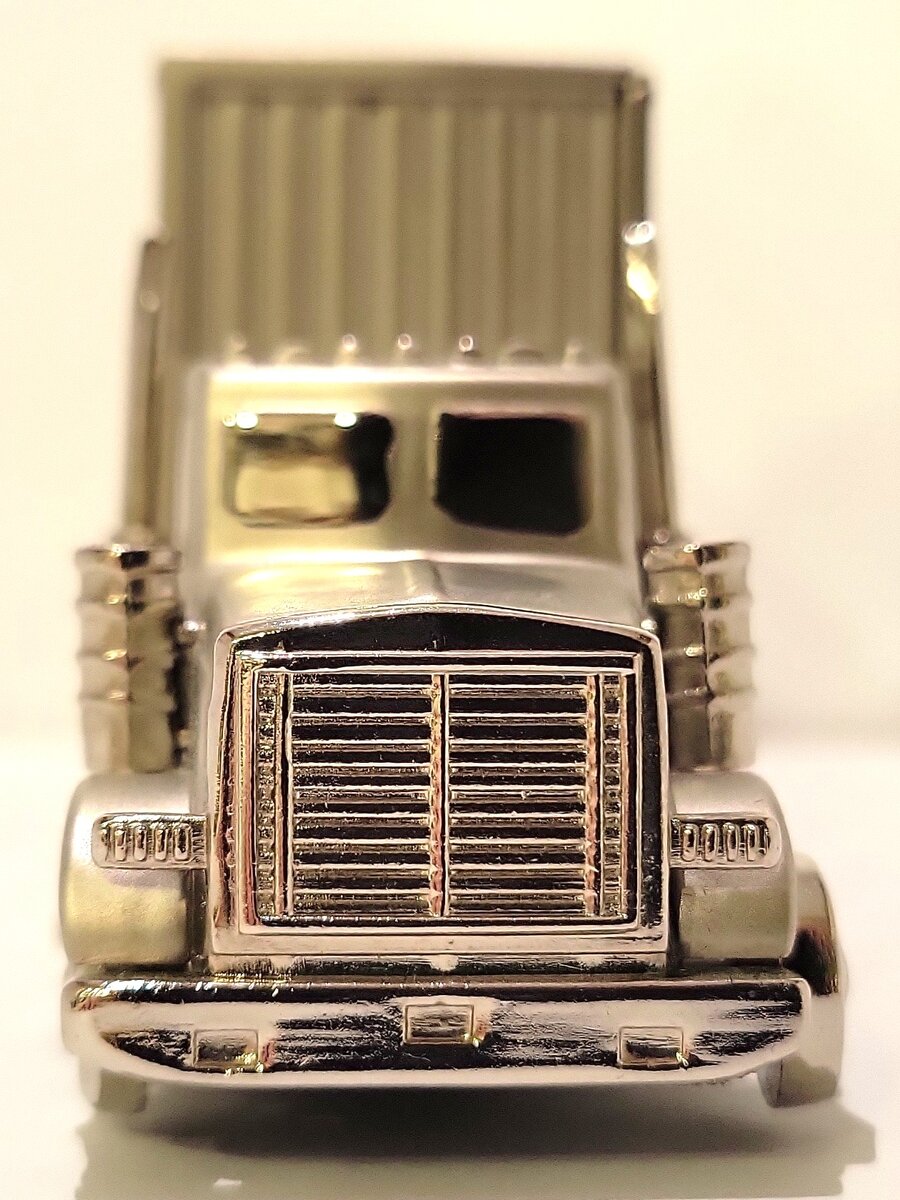 Platinum C375SIL Roadway Express Silver 18 Wheel Truck Clock LN/Box