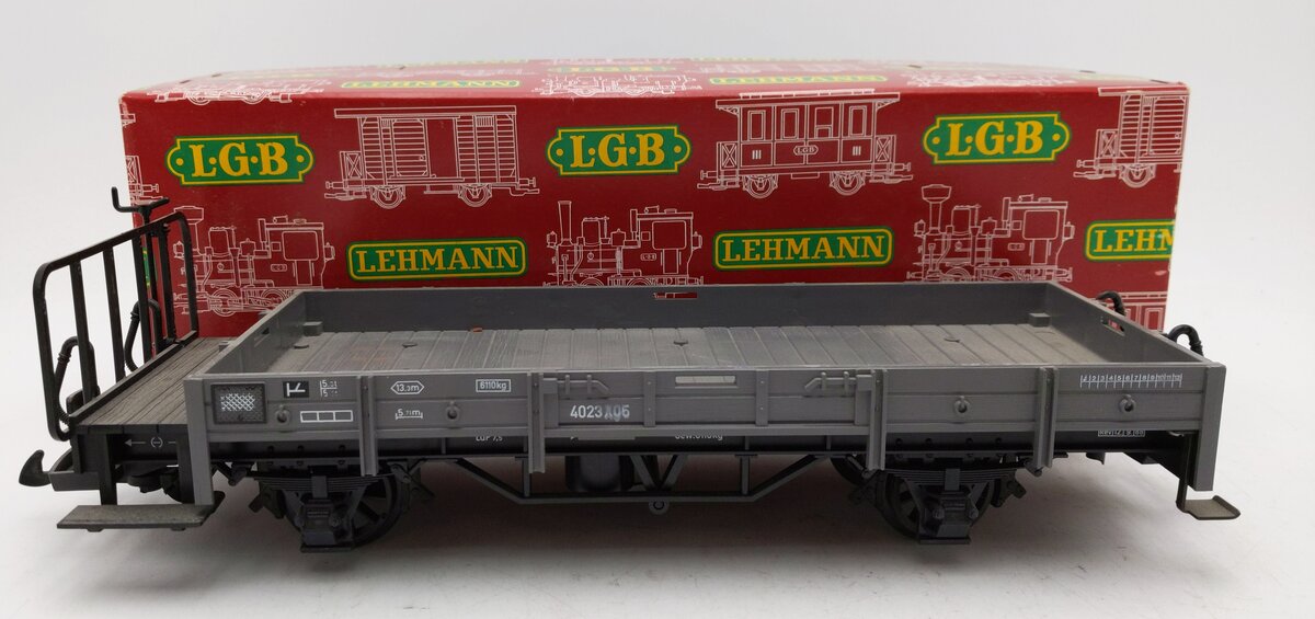 LGB 4023 G Scale Low-Sided Gondola Car #4023 EX/Box