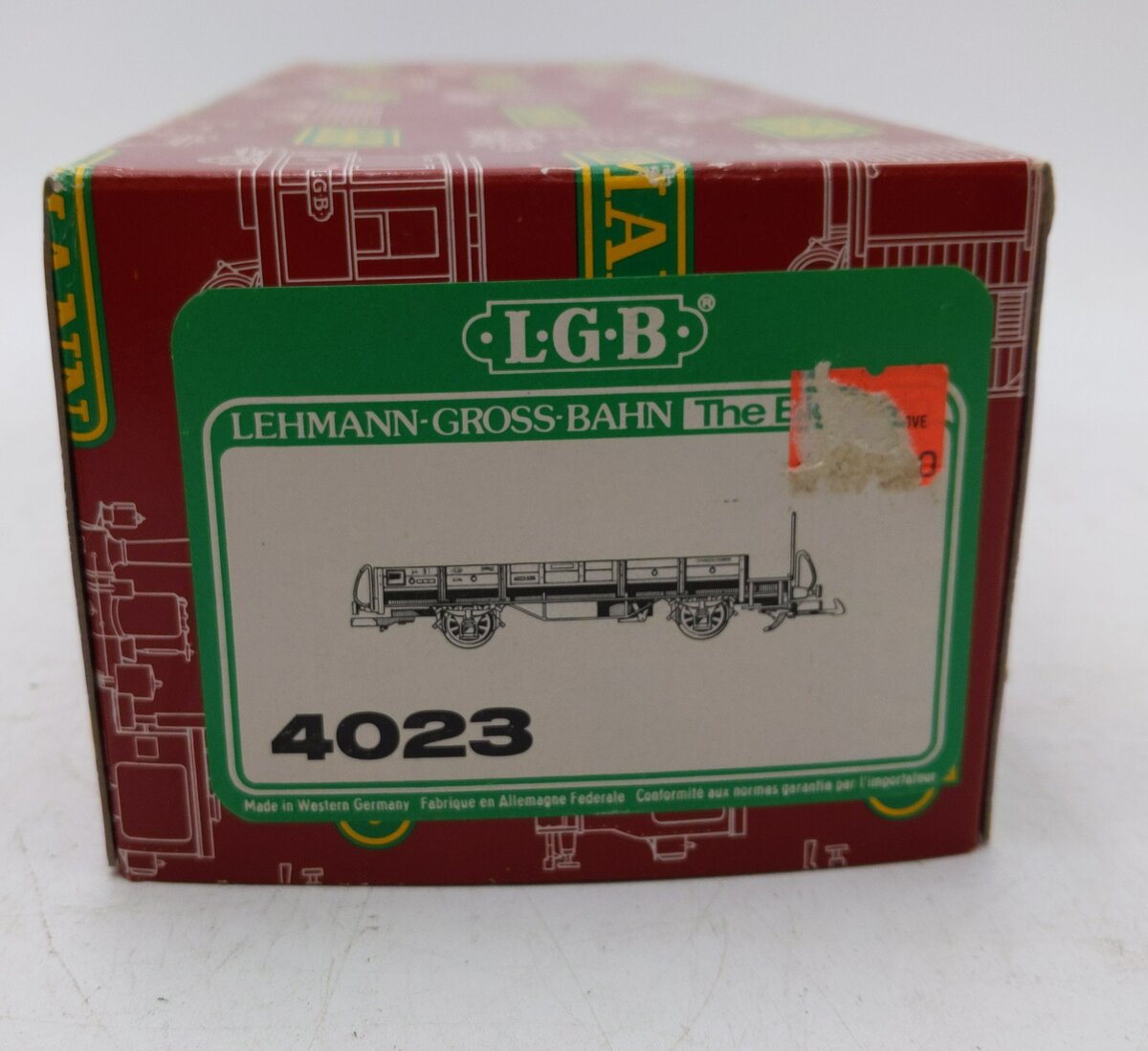 LGB 4023 G Scale Low-Sided Gondola Car #4023 EX/Box